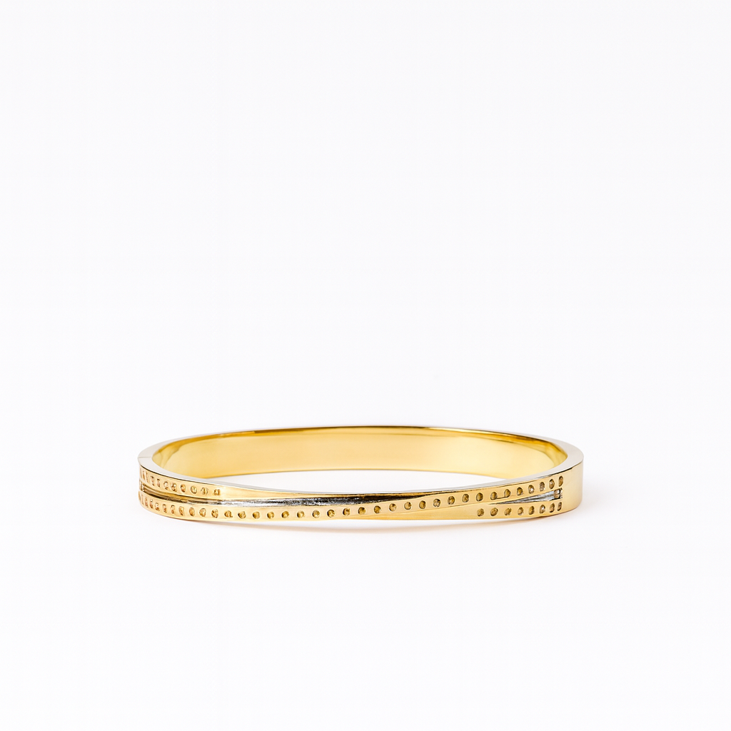 18K Gold Plated Stainless Steel Premium Bracelet for Women - KJKBL010