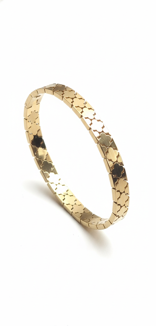 18K Gold Plated Stainless Steel Premium Bracelet for Women - KJKBL017