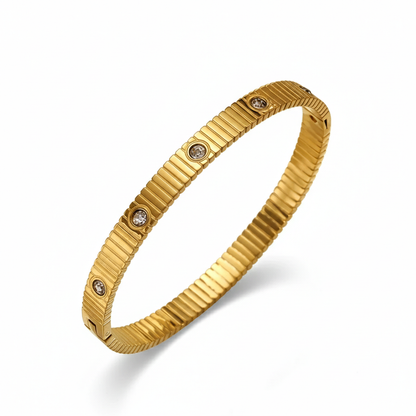 18K Gold Plated Stainless Steel Premium Bracelet for Women - KJKBL018