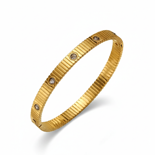 18K Gold Plated Stainless Steel Premium Bracelet for Women - KJKBL018