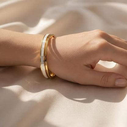 18K Gold Plated Stainless Steel Premium Bracelet for Women - KJKBL021