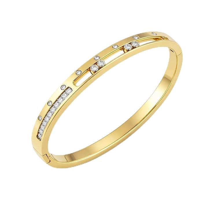 18K Gold Plated Stainless Steel Premium Bracelet for Women - KJKBL019