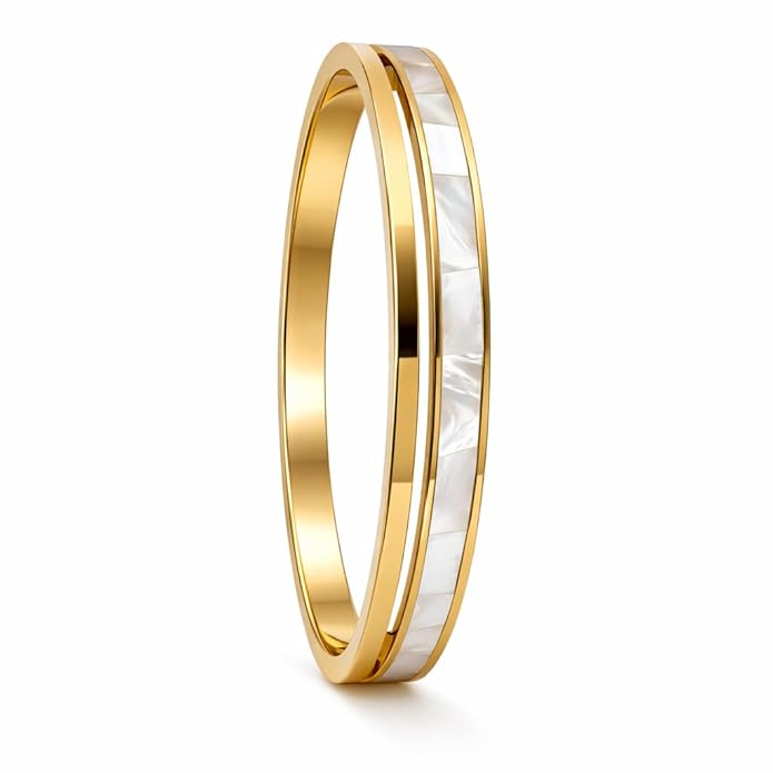 18K Gold Plated Stainless Steel Premium Bracelet for Women - KJKBL021
