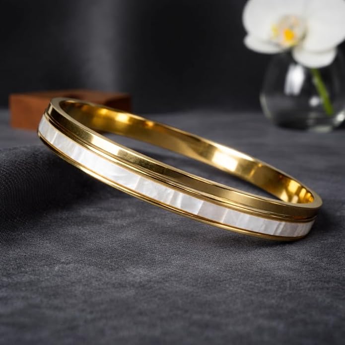 18K Gold Plated Stainless Steel Premium Bracelet for Women - KJKBL021