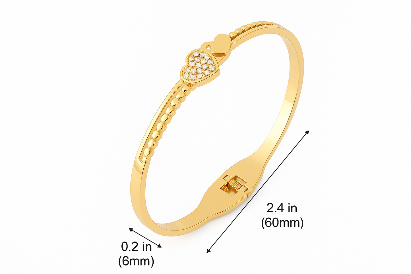 18K Gold Plated Stainless Steel Premium Bracelet for Women - KJKBL014