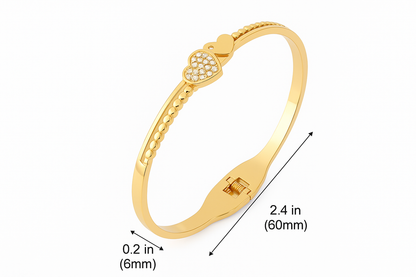 18K Gold Plated Stainless Steel Premium Bracelet for Women - KJKBL014