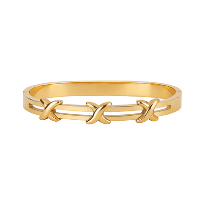 18K Gold Plated Stainless Steel Premium Bracelet for Women - KJKBL013
