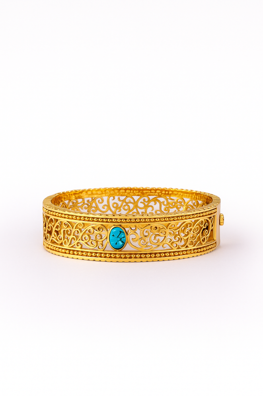 18K Gold Plated Stainless Steel Premium Bracelet for Women - KJKBL012