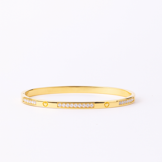 18K Gold Plated Stainless Steel Premium Bracelet for Women - KJKBL009
