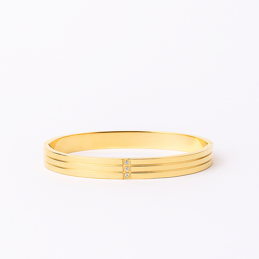 18K Gold Plated Stainless Steel Premium Bracelet for Women - KJKBL008
