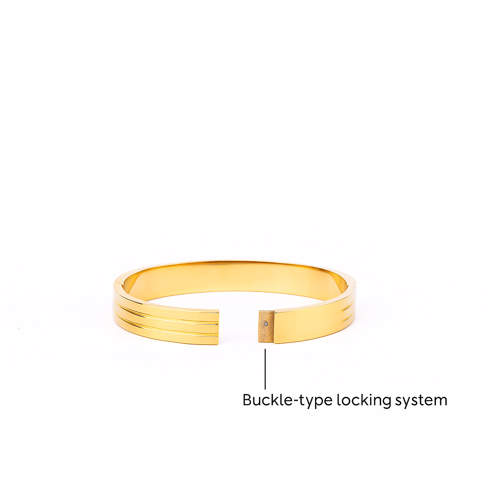 18K Gold Plated Stainless Steel Premium Bracelet for Women - KJKBL008