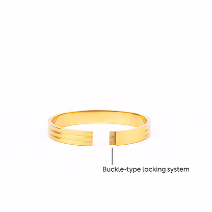 18K Gold Plated Stainless Steel Premium Bracelet for Women - KJKBL008