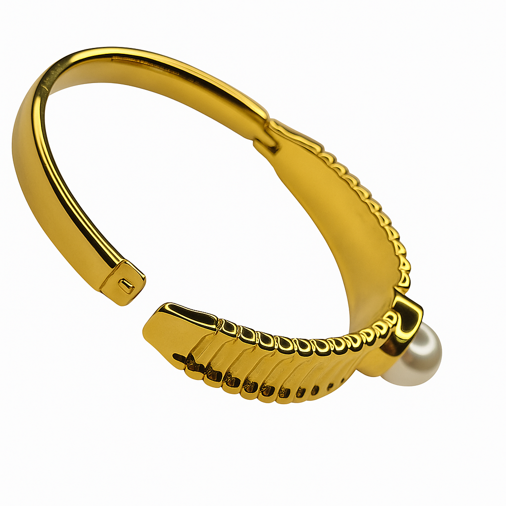 18K Gold Plated Stainless Steel Premium Bracelet for Women - KJKBL007