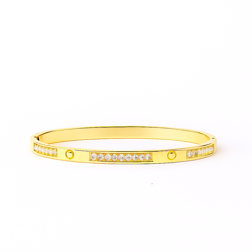 18K Gold Plated Stainless Steel Premium Bracelet for Women - KJKBL009