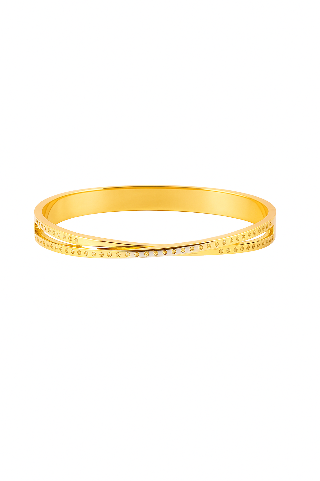 18K Gold Plated Stainless Steel Premium Bracelet for Women - KJKBL010