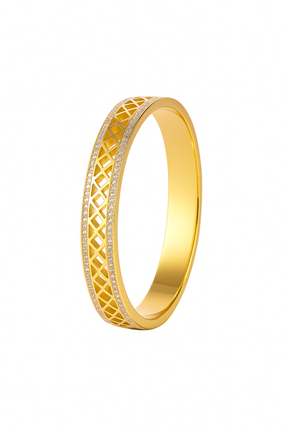 18K Gold Plated Stainless Steel Premium Bracelet for Women - KJKBL011