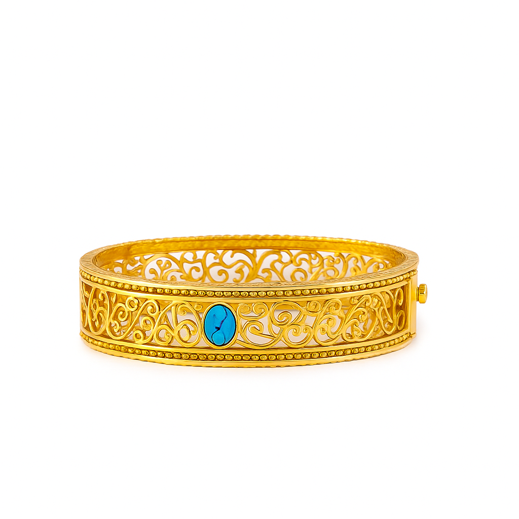 18K Gold Plated Stainless Steel Premium Bracelet for Women - KJKBL012