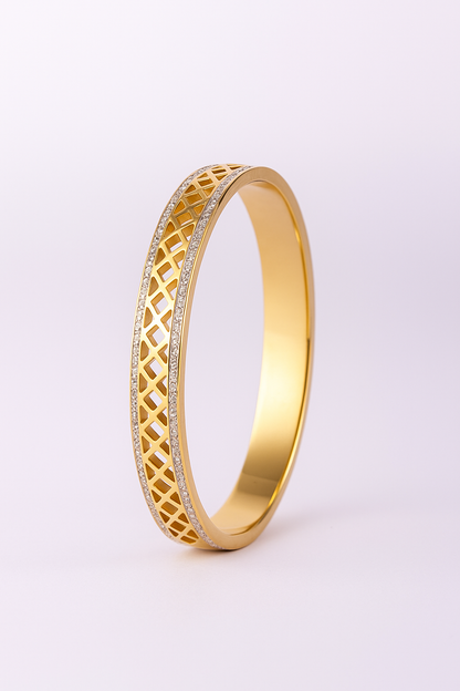 18K Gold Plated Stainless Steel Premium Bracelet for Women - KJKBL011
