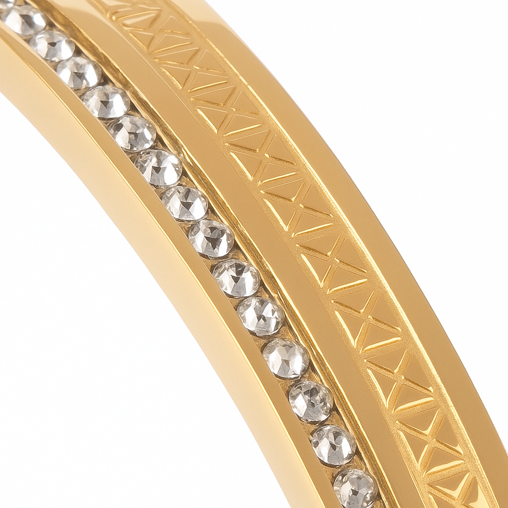 18K Gold Plated Stainless Steel Premium Bracelet for Women - KJKBL001