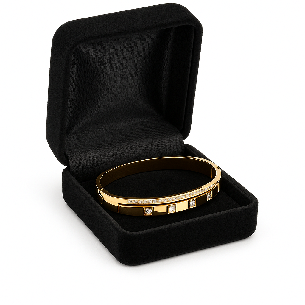 18K Gold Plated Stainless Steel Premium Bracelet for Women - KJKBL002