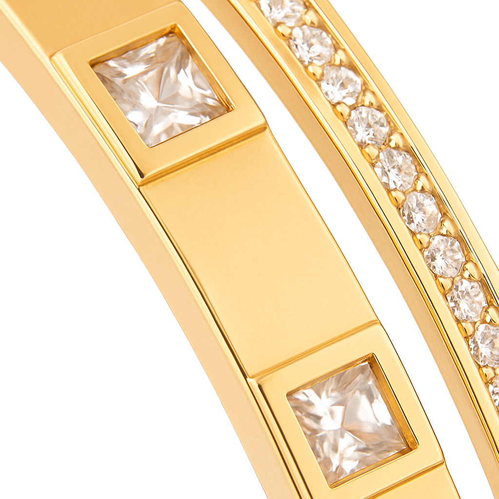 18K Gold Plated Stainless Steel Premium Bracelet for Women - KJKBL002