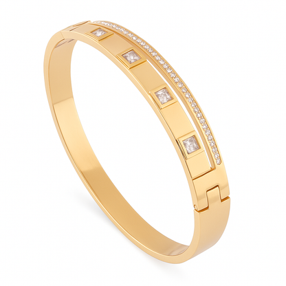 18K Gold Plated Stainless Steel Premium Bracelet for Women - KJKBL002