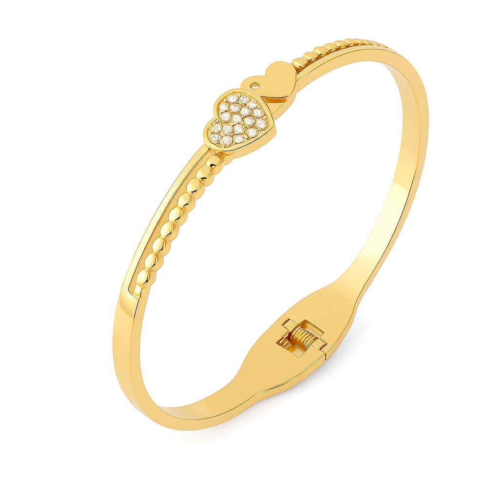 18K Gold Plated Stainless Steel Premium Bracelet for Women - KJKBL014