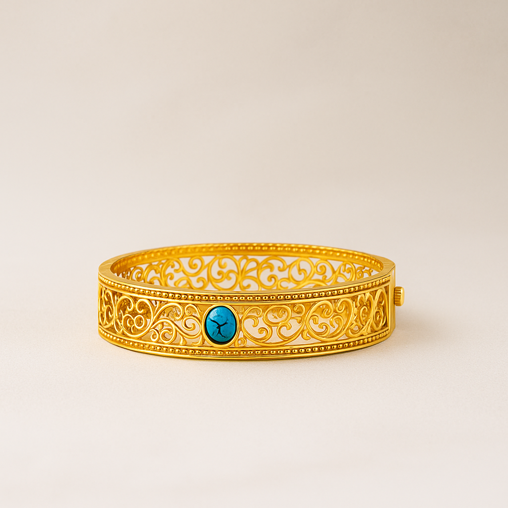 18K Gold Plated Stainless Steel Premium Bracelet for Women - KJKBL012
