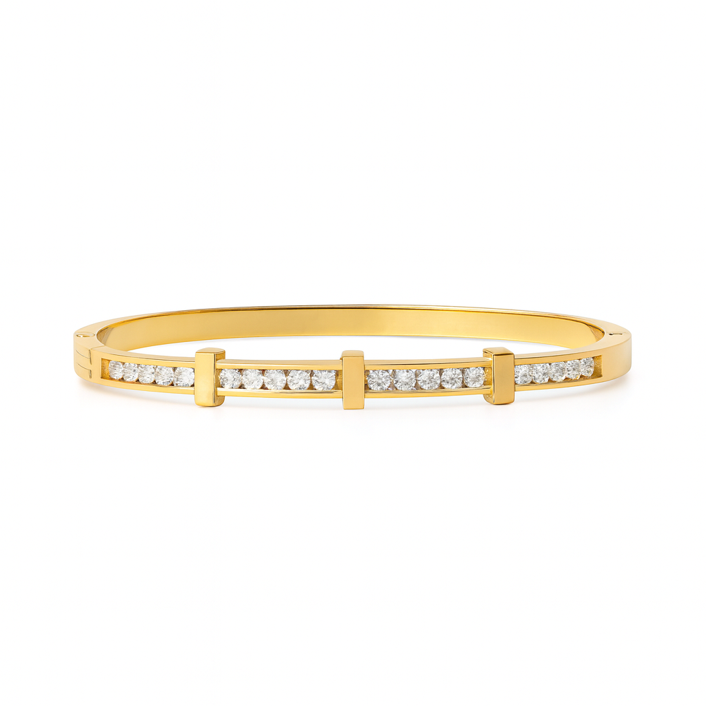18K Gold Plated Stainless Steel Premium Bracelet for Women - KJKBL004