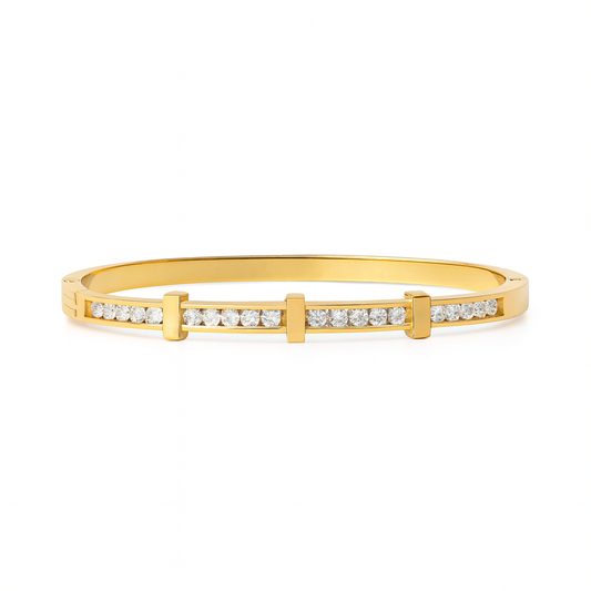 18K Gold Plated Stainless Steel Premium Bracelet for Women - KJKBL004