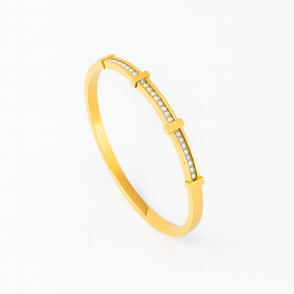 18K Gold Plated Stainless Steel Premium Bracelet for Women - KJKBL004
