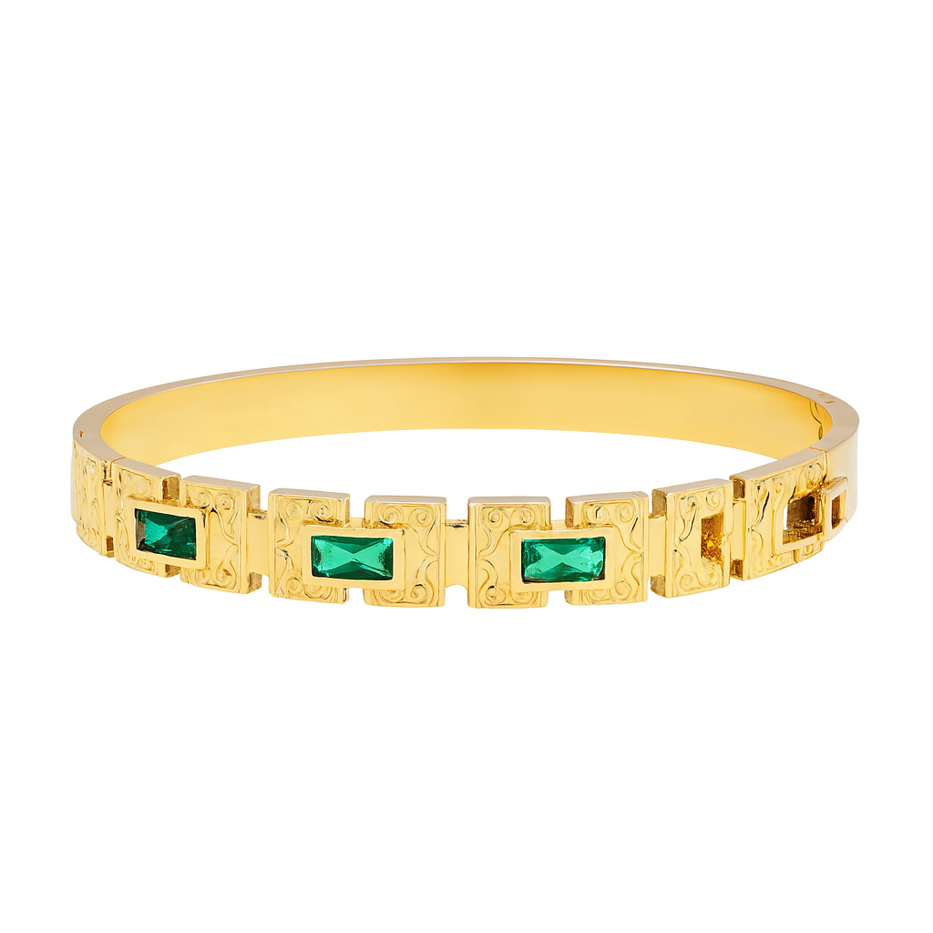 18K Gold Plated Stainless Steel Premium Bracelet for Women - KJKBL006