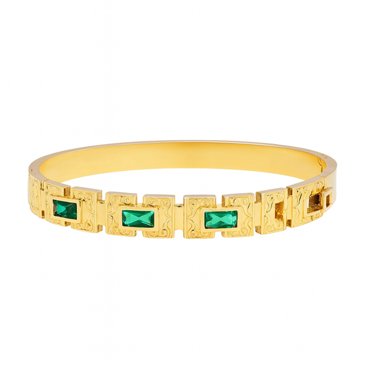 18K Gold Plated Stainless Steel Premium Bracelet for Women - KJKBL006