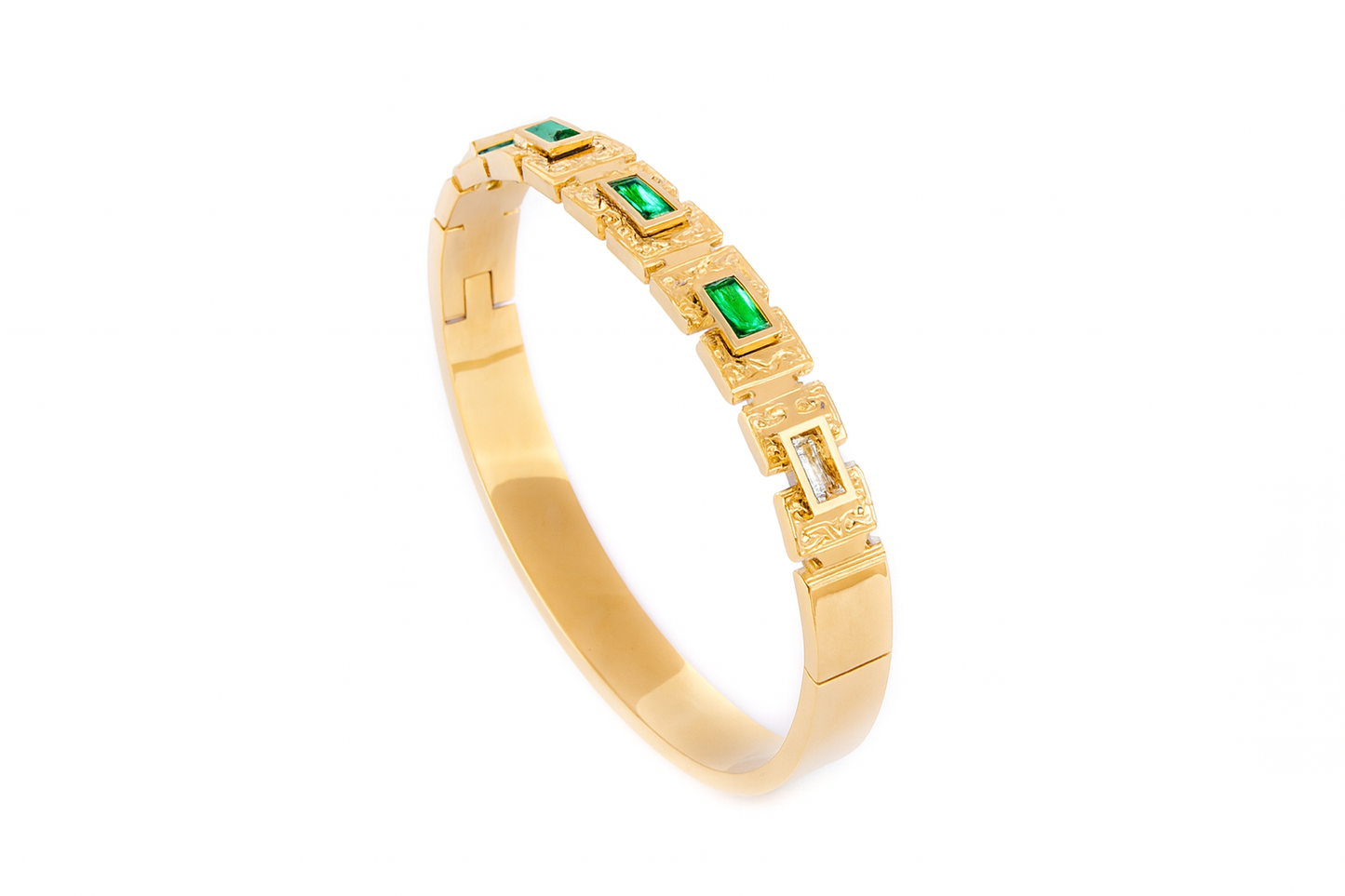 18K Gold Plated Stainless Steel Premium Bracelet for Women - KJKBL006