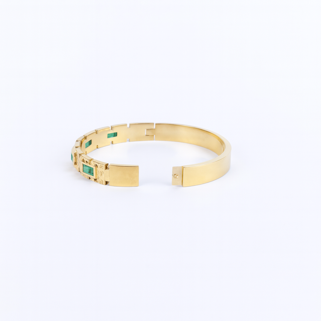 18K Gold Plated Stainless Steel Premium Bracelet for Women - KJKBL006
