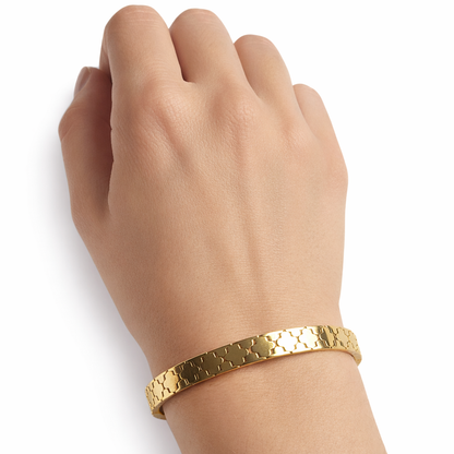 18K Gold Plated Stainless Steel Premium Bracelet for Women - KJKBL017