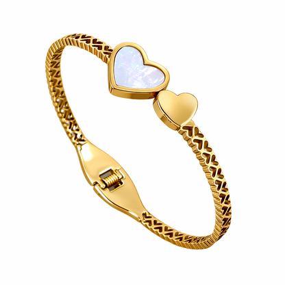 18K Gold Plated Stainless Steel Premium Bracelet for Women - KJKBL020