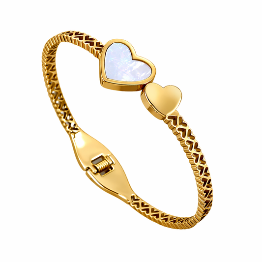 18K Gold Plated Stainless Steel Premium Bracelet for Women - KJKBL020