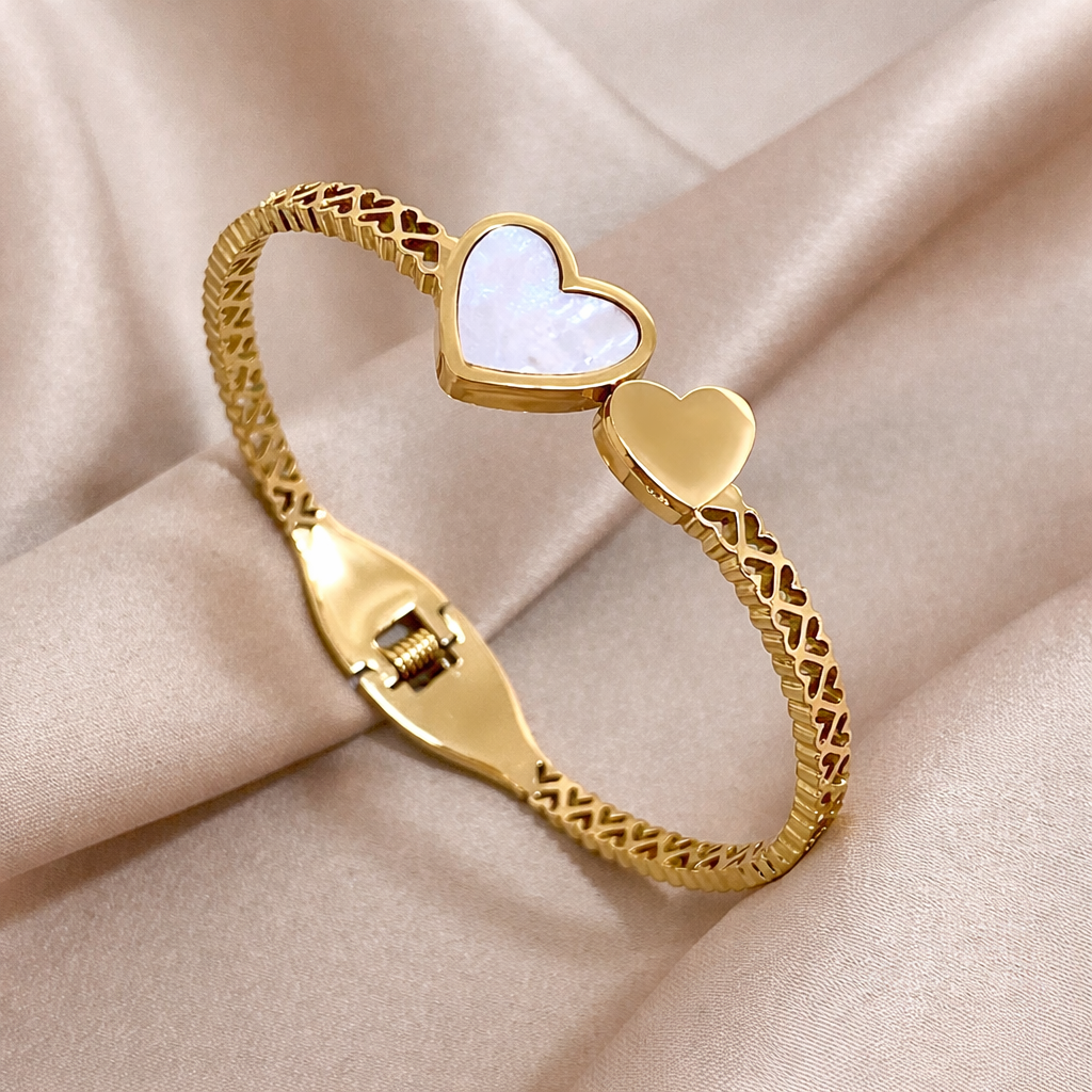 18K Gold Plated Stainless Steel Premium Bracelet for Women - KJKBL020