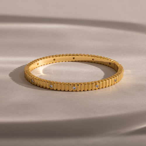 18K Gold Plated Stainless Steel Premium Bracelet for Women - KJKBL018