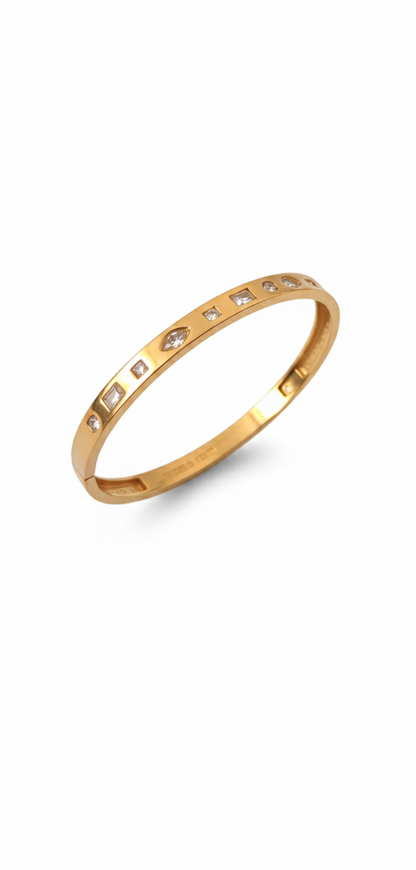 18K Gold Plated Stainless Steel Premium Bracelet for Women - KJKBL022
