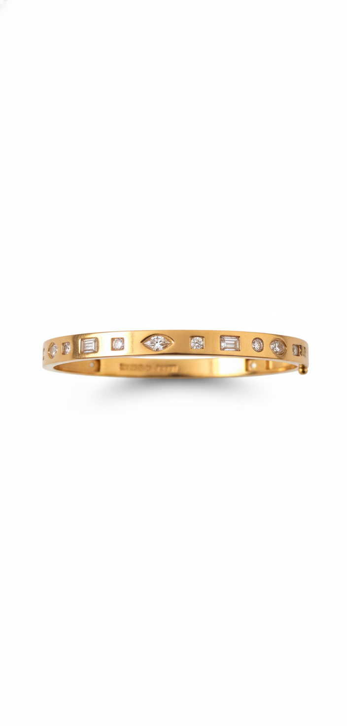 18K Gold Plated Stainless Steel Premium Bracelet for Women - KJKBL022