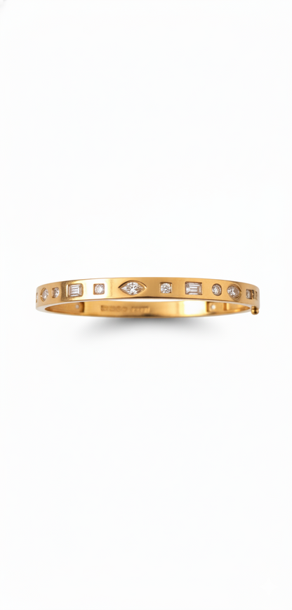 18K Gold Plated Stainless Steel Premium Bracelet for Women - KJKBL022