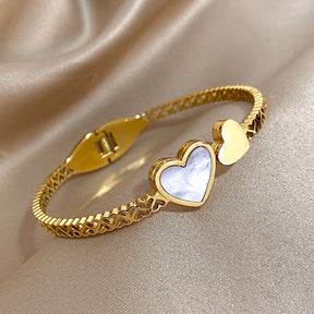 18K Gold Plated Stainless Steel Premium Bracelet for Women - KJKBL020