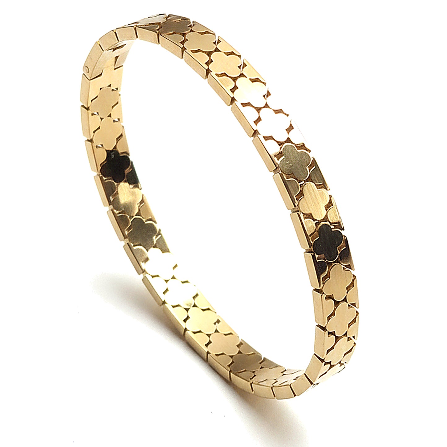 18K Gold Plated Stainless Steel Premium Bracelet for Women - KJKBL017
