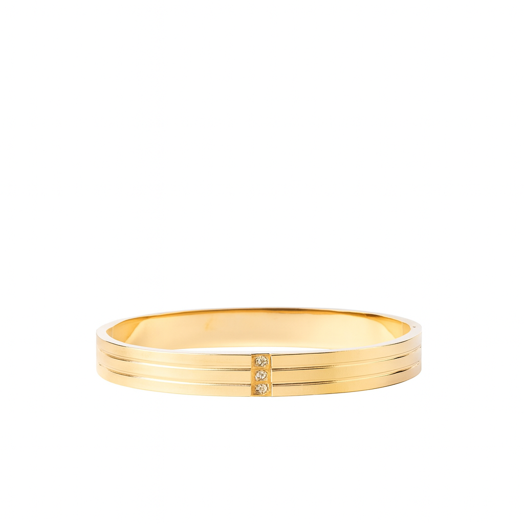 18K Gold Plated Stainless Steel Premium Bracelet for Women - KJKBL008